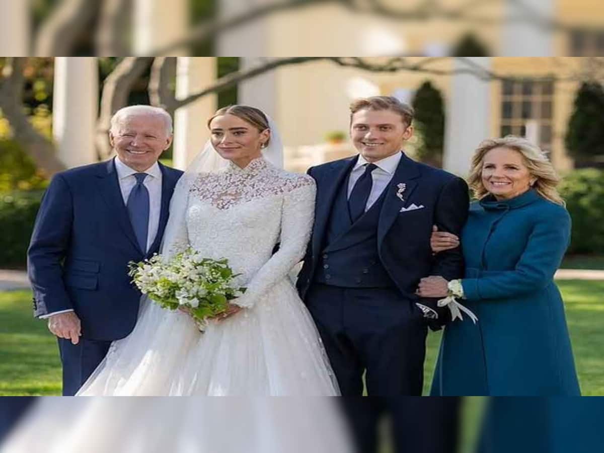 White House Wedding: રાષ્ટ્રપતિ જો બાઇડેનની પૌત્રીએ કર્યાં લગ્ન, વ્હાઇટ હાઉસમાં યોજાયો કાર્યક્રમ