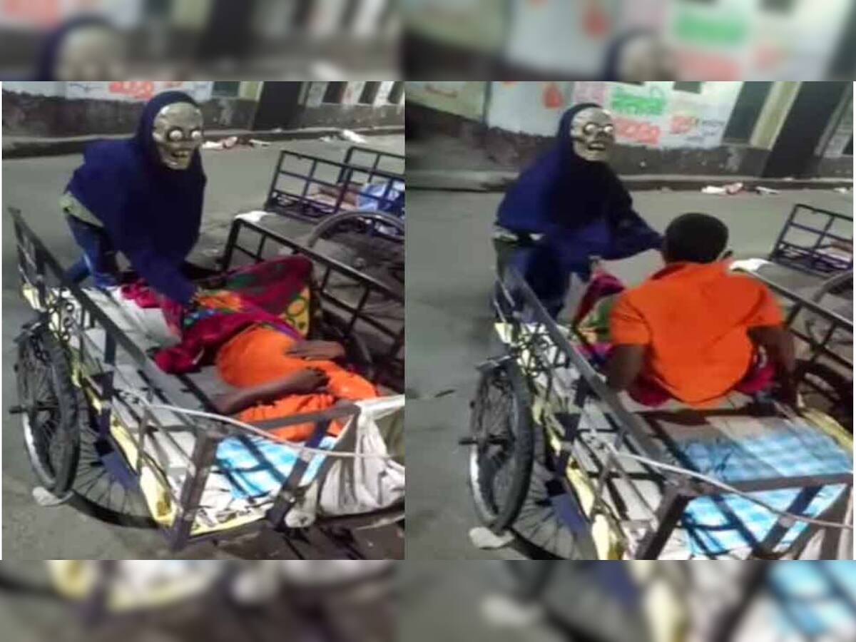 Viral Video: આરામથી સૂતા વ્યક્તિને જ્યારે થયો 'ભૂત' સાથે સામનો, વાયરલ થઇ રહ્યો છે વીડિયો