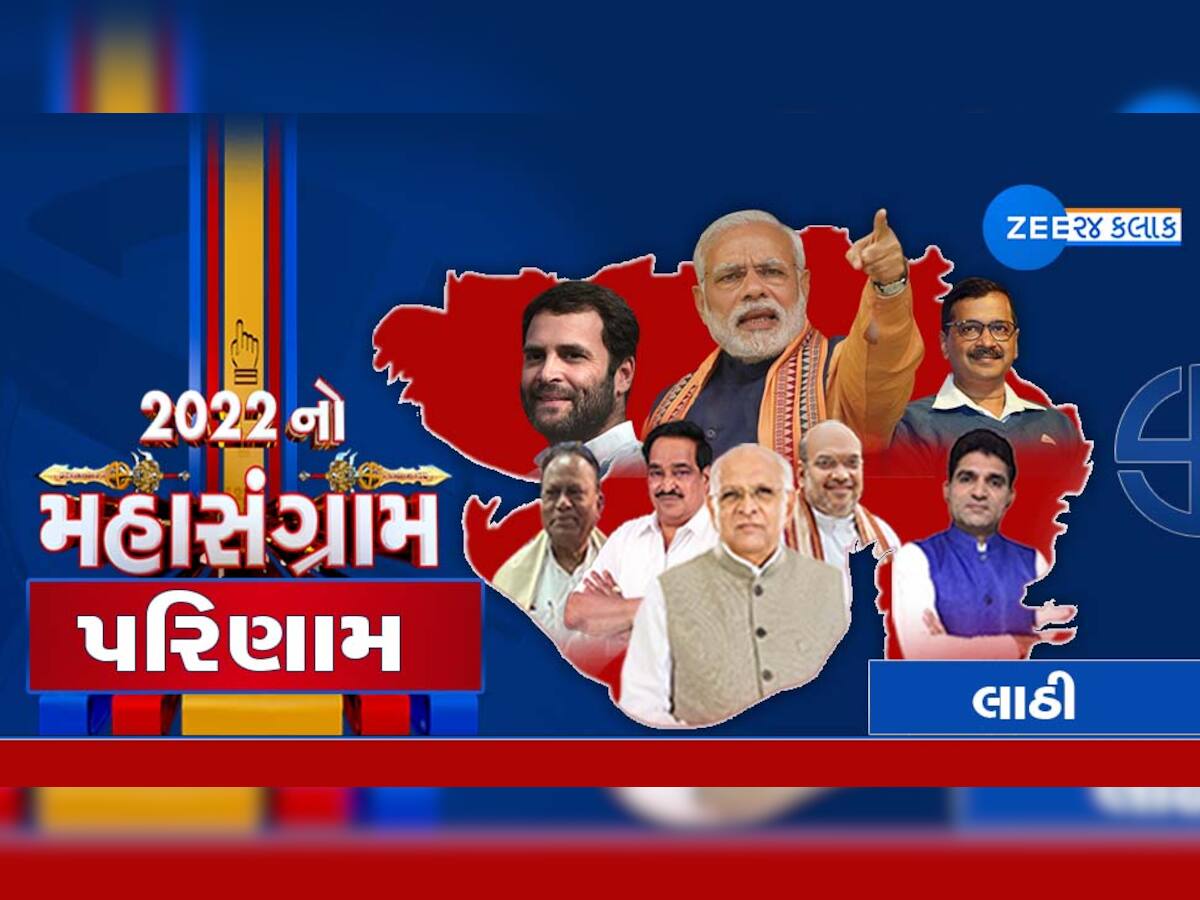 Lathi Gujarat Chutani Result 2022: કોંગ્રેસના ગઢ સમાન લાઠી બેઠકમાં ભાજપે પાડ્યું ગાબડું