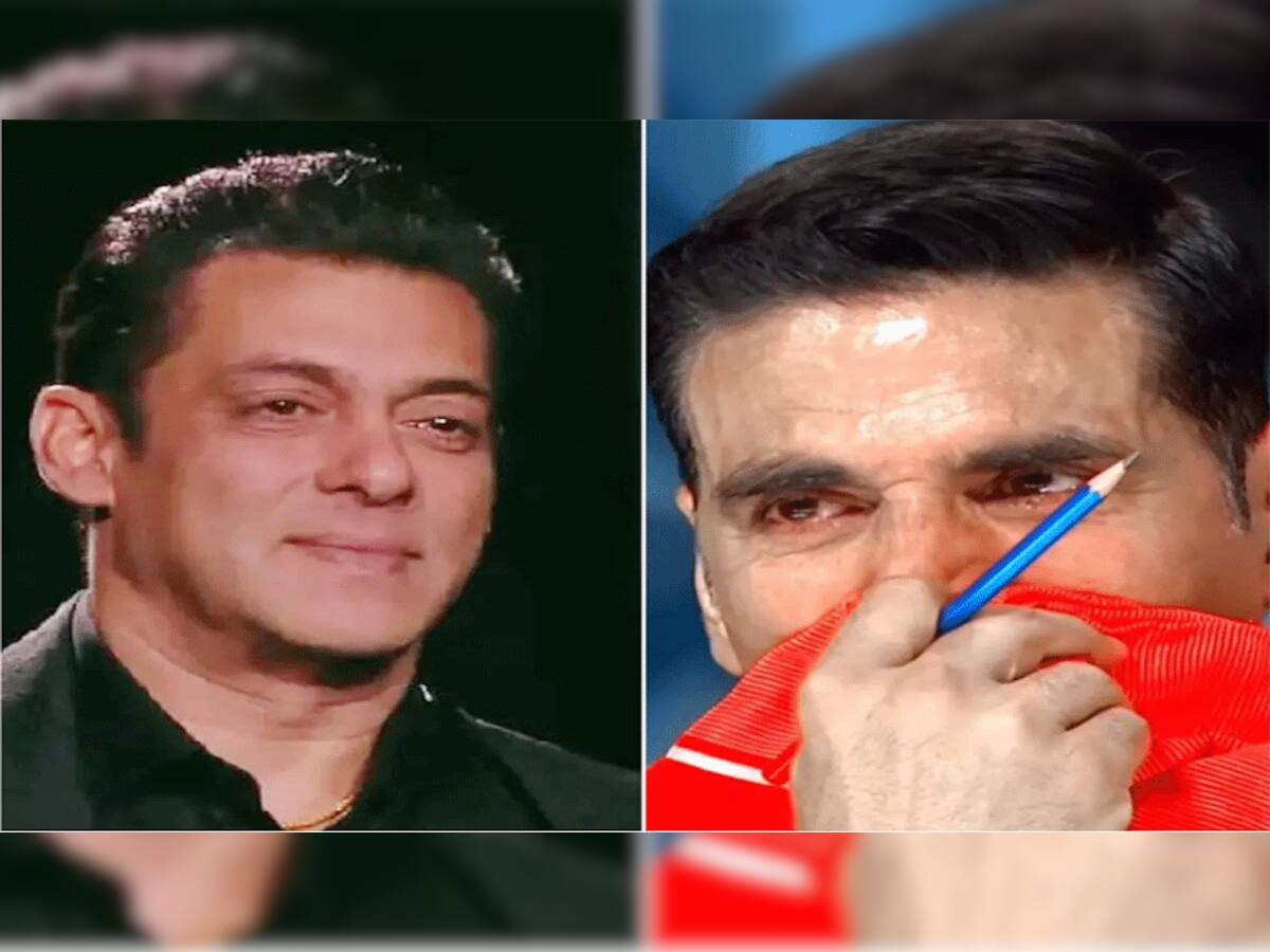 Salman Khan-Akshay Kumar Emotional Video: અક્ષયને રડતા જોઈ ભાવૂક થયા 'ભાઈજાન', વાયરલ થયો વીડિયો