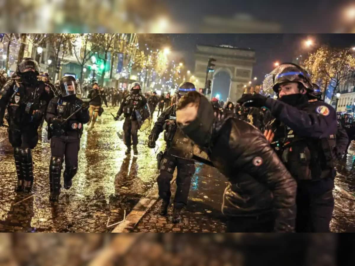 France Riots: વર્લ્ડ કપમાં હાર બાદ ફ્રાન્સમાં તોફાનો ફાટી નીકળ્યા, દેખાવકારોએ વાહનો ફૂંકી માર્યા