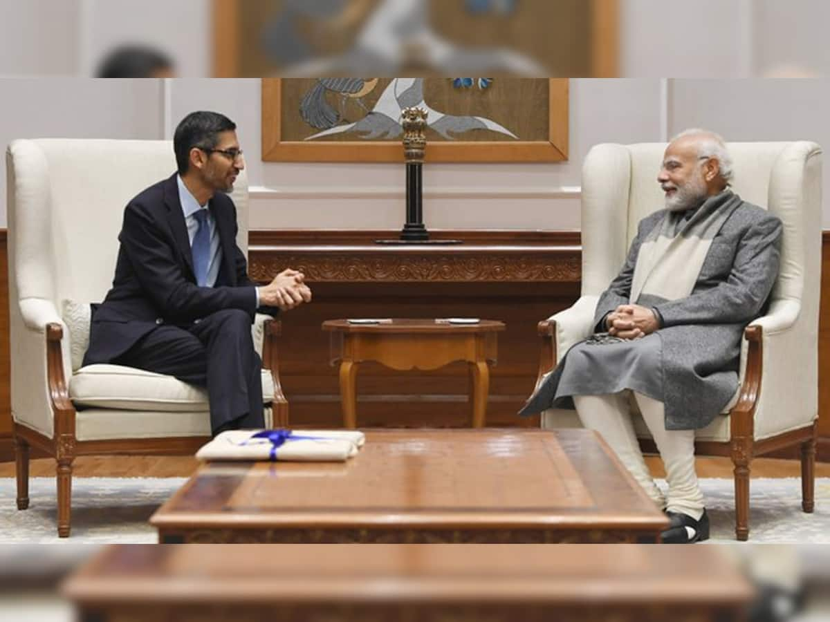 Sundar Pichai: PM મોદીને મળીને ગૂગલના CEO સુંદર પિચાઇએ કહ્યું- શાનદાર મુલાકાત માટે થેંક્યૂ