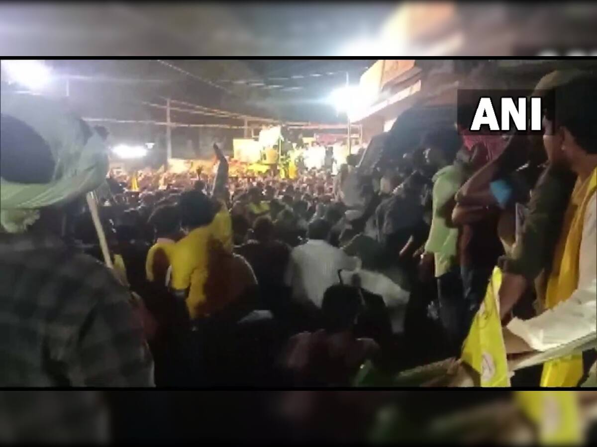 Kandukur Stampede: ટીડીપી પ્રમુખ ચંદ્રાબાબૂ નાયડૂના રોડ શો દરમિયાન ભાગદોડ, 7 લોકોના મોત