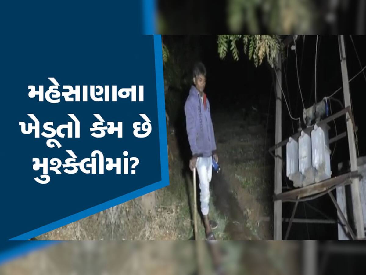 મહેસાણાના ખેડૂતો કેમ છે મુશ્કેલીમાં, ઠંડીમાં રાતે ખેતરે કેવી રીતે જઈશું એ સવાલ ઉઠ્યો 