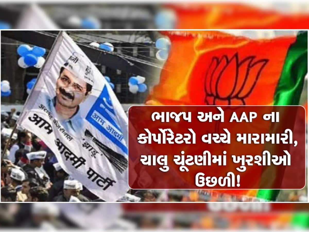 Delhi Mayor Election: ભાજપ અને AAP ના કોર્પોરેટરો વચ્ચે જોરદાર મારામારી, મેયરની ચૂંટણીમાં ખુરશીઓ ઉછળી, જુઓ વીડિયો