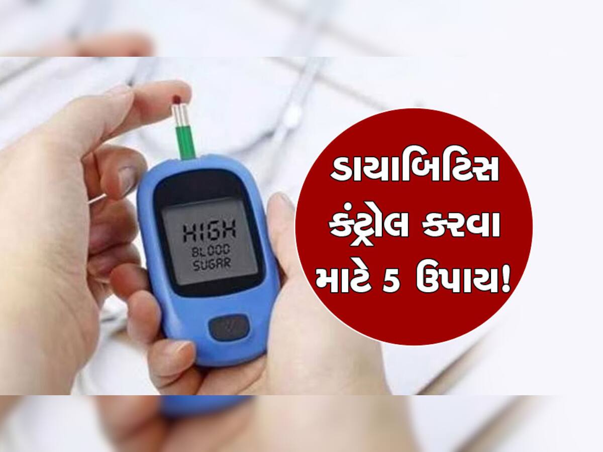 Diabetes Control Tips: તમને ડાયાબિટિસ છે? આ 5 ઉપાય અજમાવો...કંટ્રોલમાં આવી જશે બ્લડ શુગર! બીજા અનેક ફાયદા    