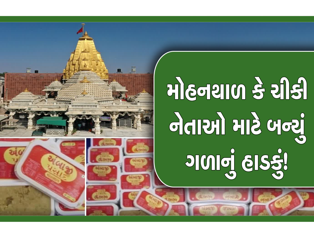 શક્તિપીઠ અંબાજીના મોહનથાળનો પ્રસાદ ભાજપને ભારે પડ્યો, હવે નેતાઓ કરી રહ્યા છે ખુલાસા