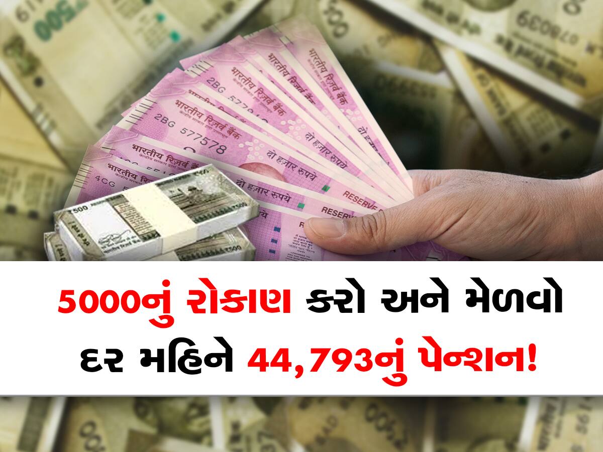 ₹5000નું રોકાણ કરો અને ₹1 કરોડ 11 લાખ 98 હજાર 471 મેળવો, દર મહિને ₹44,793નું મળશે પેન્શન 