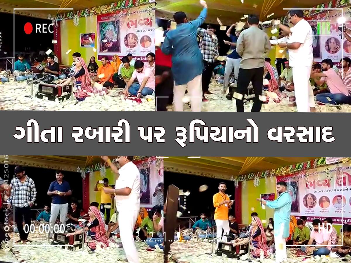 ડાયરો તો ગીતા રબારીનો, એવી જમાવટ થઈ કે રૂપિયાના ઢગલા થઈ ગયા, જુઓ Video