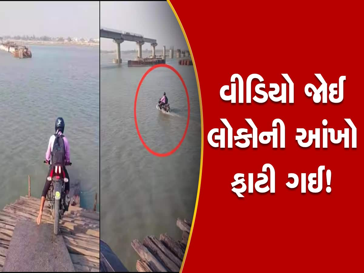 નદીમાં મોટરબોટની જેમ પાણીમાં સડસડાટ દોડાવ્યું પલ્સર, સોશિયલ મીડિયામાં VIDEO વાયુવેગે વાયરલ