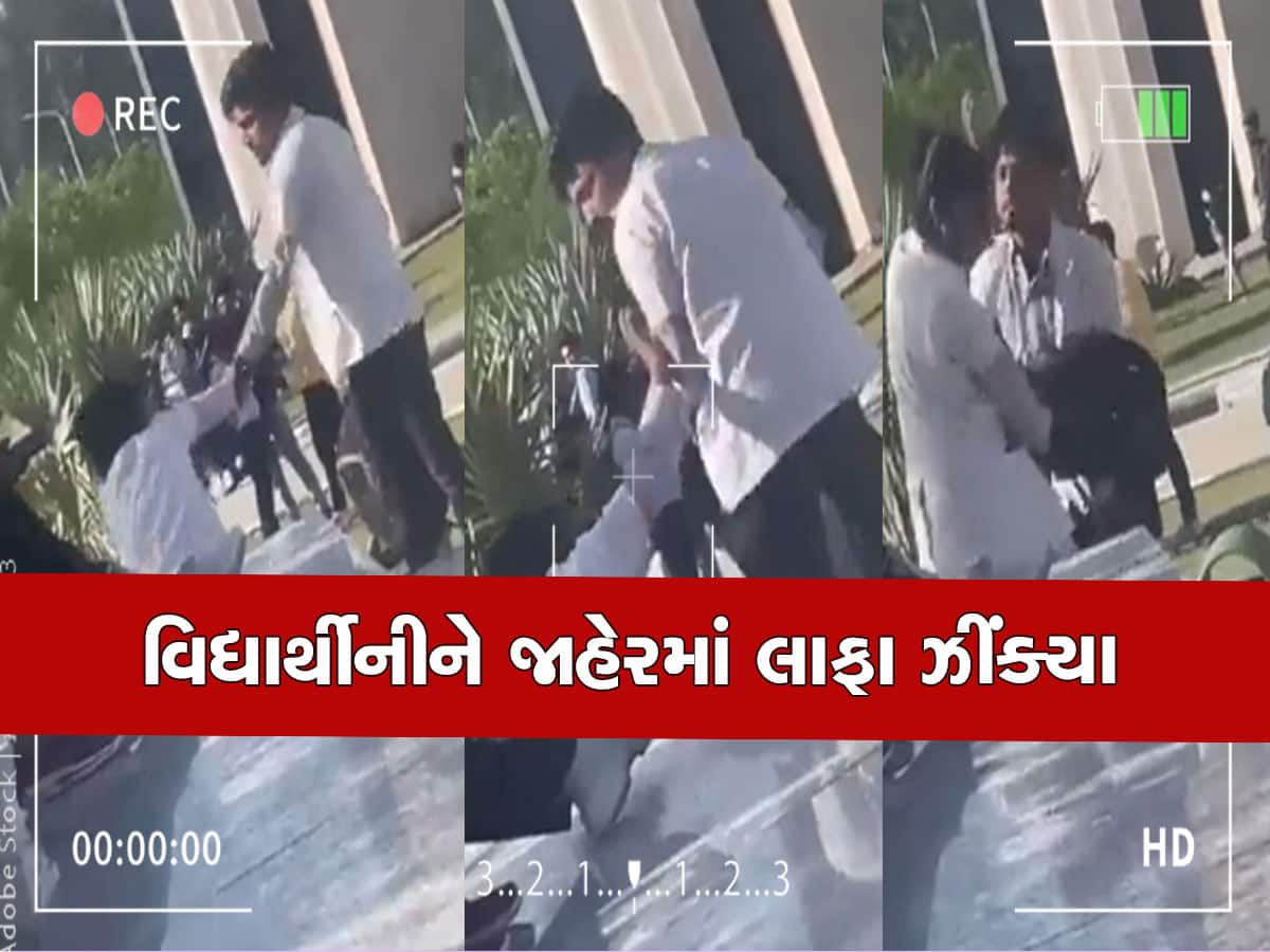 VIDEO: 5 સેકન્ડમાં વિદ્યાર્થીનીના ગાલ પર 5 થપ્પડ, છોકરો ઉઠ્યો અને દે ધનાધન ફરી વળ્યો