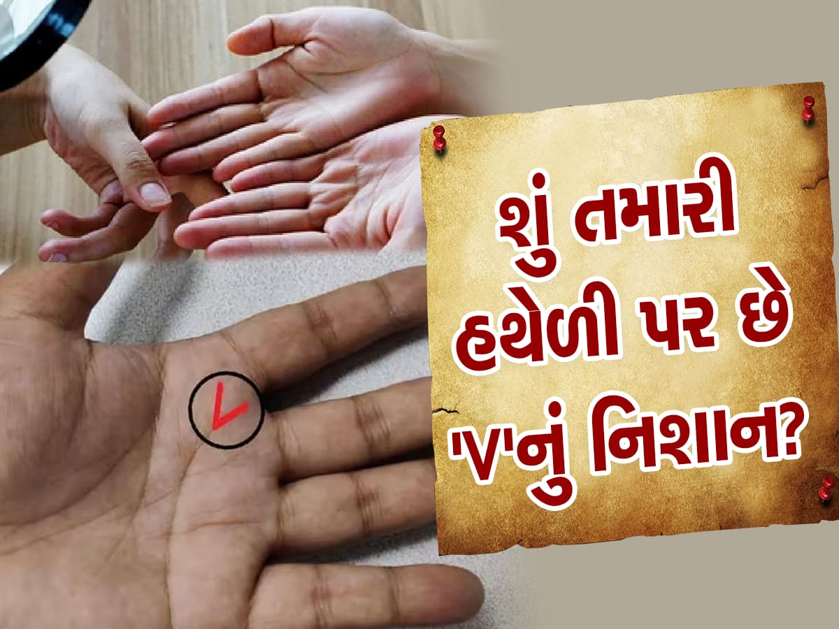 Lucky Sign On Palm: હથેળીમાં જો Vનું નિશાન હોય તો 35ની ઉંમર પછી બદલાઈ જશે તમારી કિસ્મત, રૂપિયાનો થશે વરસાદ!