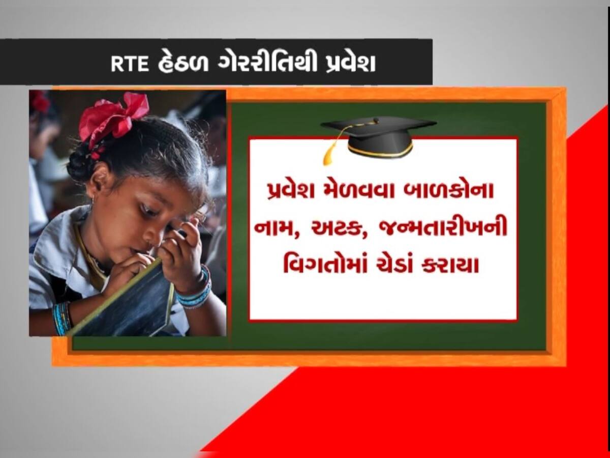 Rajkot: RTEના પ્રવેશમાં ગેરરીતિ, બાળકની વિગતો સાથે ચેડા કરીને પ્રવેશ માટે અરજી કરાઈ