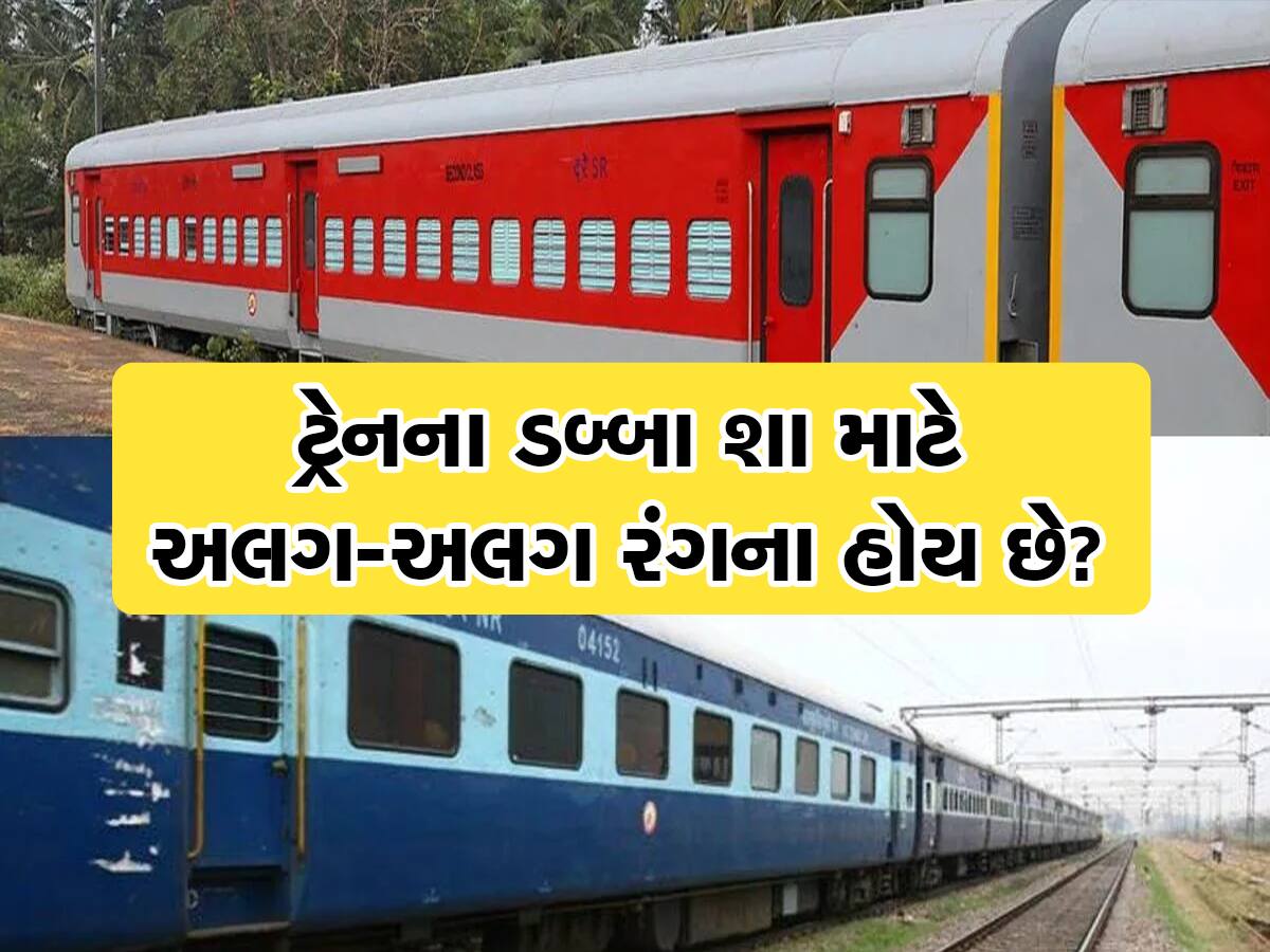 ટ્રેનમાં કેટલાક વાદળી અને કેટલાક લાલ Coach કેમ હોય છે? જાણો આ 2 વચ્ચે શું છે તફાવત