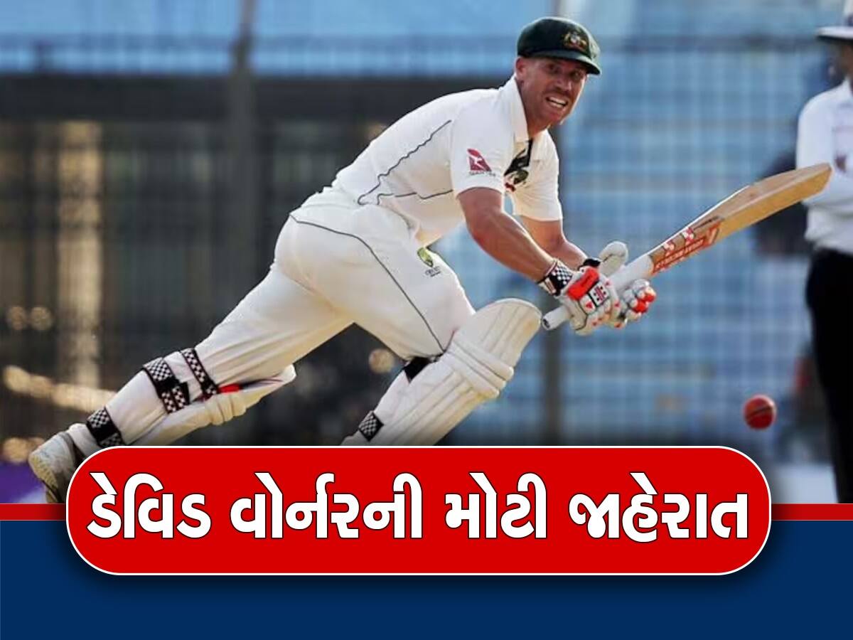 David Warner Retirement: ડેવિડ વોર્નરે ટેસ્ટ ક્રિકેટમાંથી કરી સંન્યાસની જાહેરાત, જણાવ્યું ક્યારે રમશે છેલ્લી મેચ