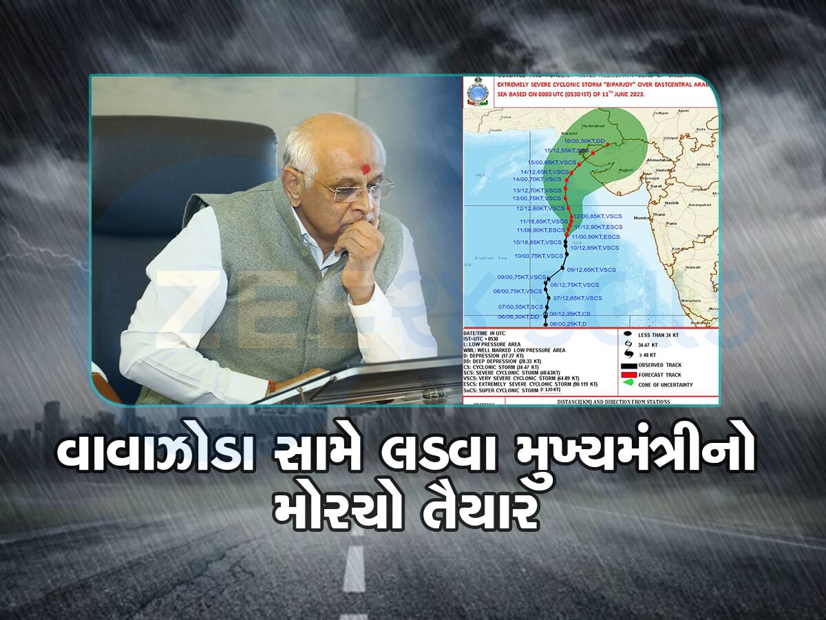 ગાંધીનગરમાં ઈમરજન્સી : વાવાઝોડું ગુજરાત તરફ ફંટાતા મુખ્યમંત્રીએ તાત્કાલિક બેઠક બોલાવી 