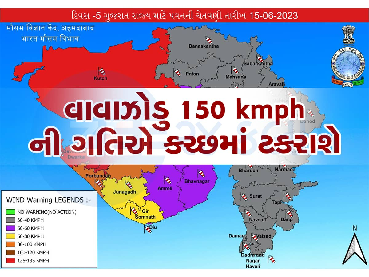 Biparjoy Cyclone Live Update : 25 વર્ષ બાદ ફરી કચ્છમાં વાવાઝોડું ત્રાટકશે, એવો પવન ફૂંકાશે કે બધુ ઉડી જશે