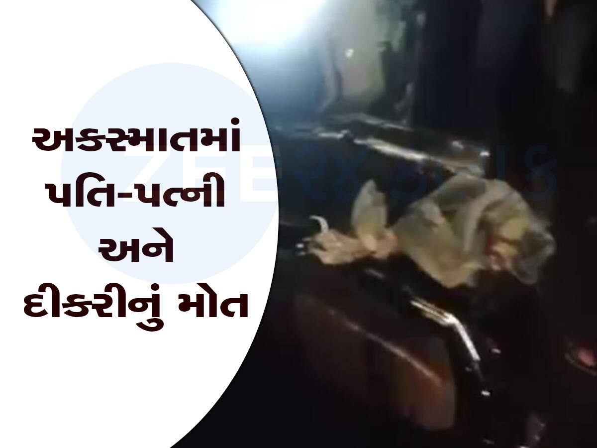 ડીસાનો હસતો-રમતો ઠાકોર પરિવાર વિખેરાયો : થરા હાઈવે પર અકસ્માતમાં પતિ-પત્ની અને દીકરીનું મોત 