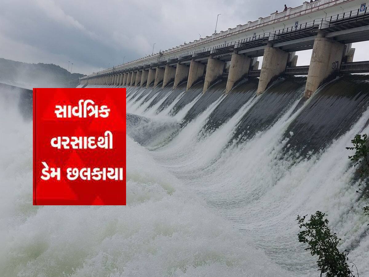more than 30 dams in gujarat on high alert due to flood like situation