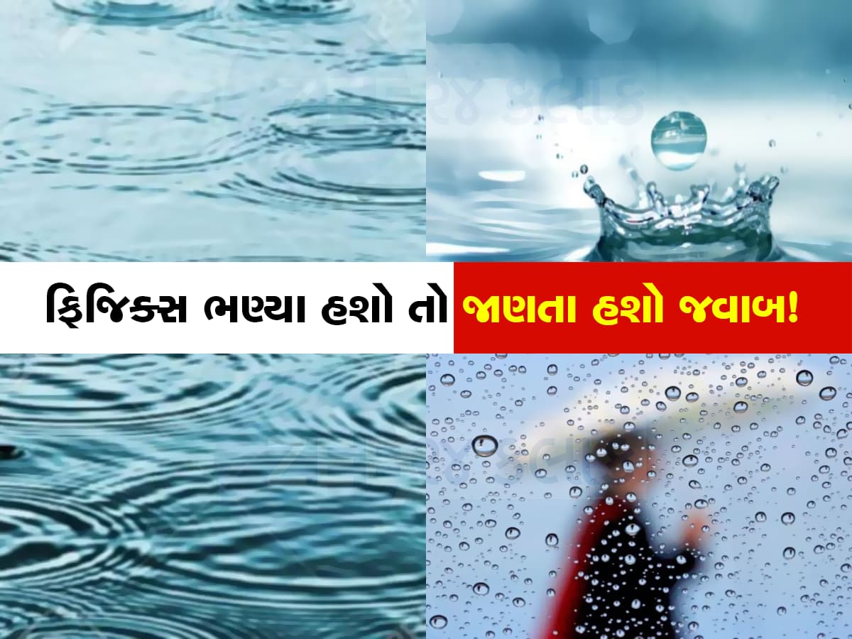 Knowledge News: ગોળ જ કેમ હોય છે વરસાદના છાંટા? જાણો તેની પાછળનું વૈજ્ઞાનિક કારણ