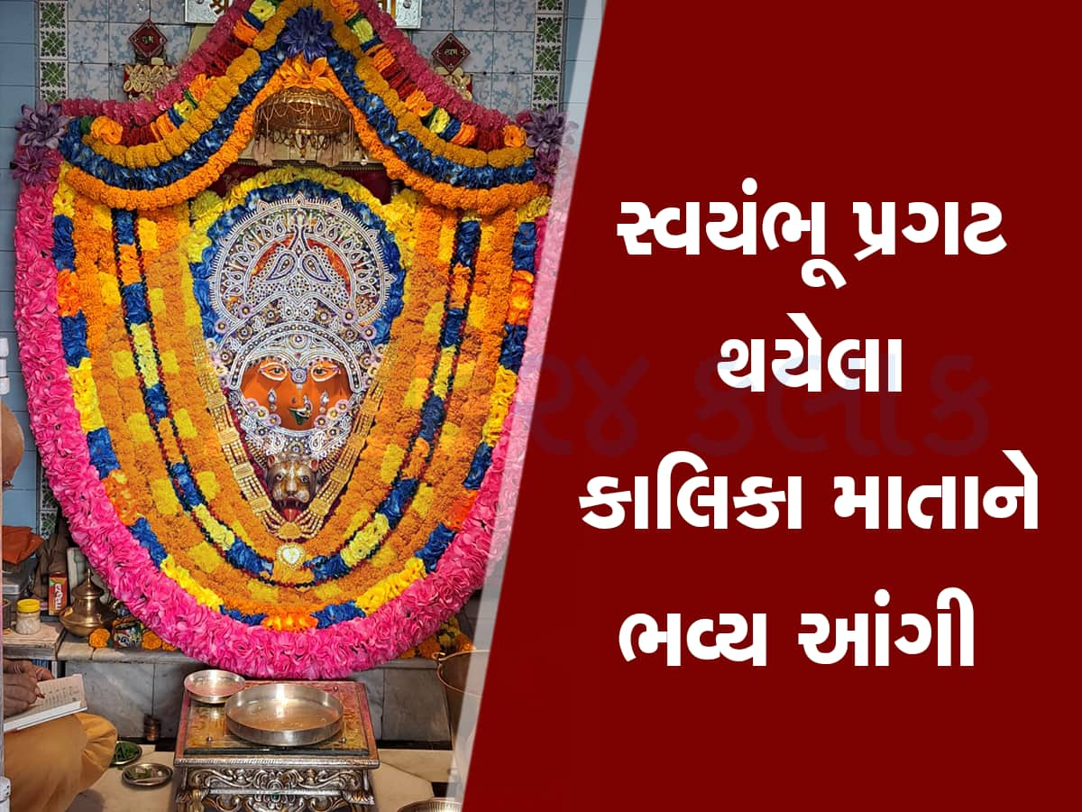 પાટણના રાજાએ બંધાવેલ 800 વર્ષ જૂના કાલિકા માતાના મંદિરમાં ખાસ આંગી દર્શન, Photos 