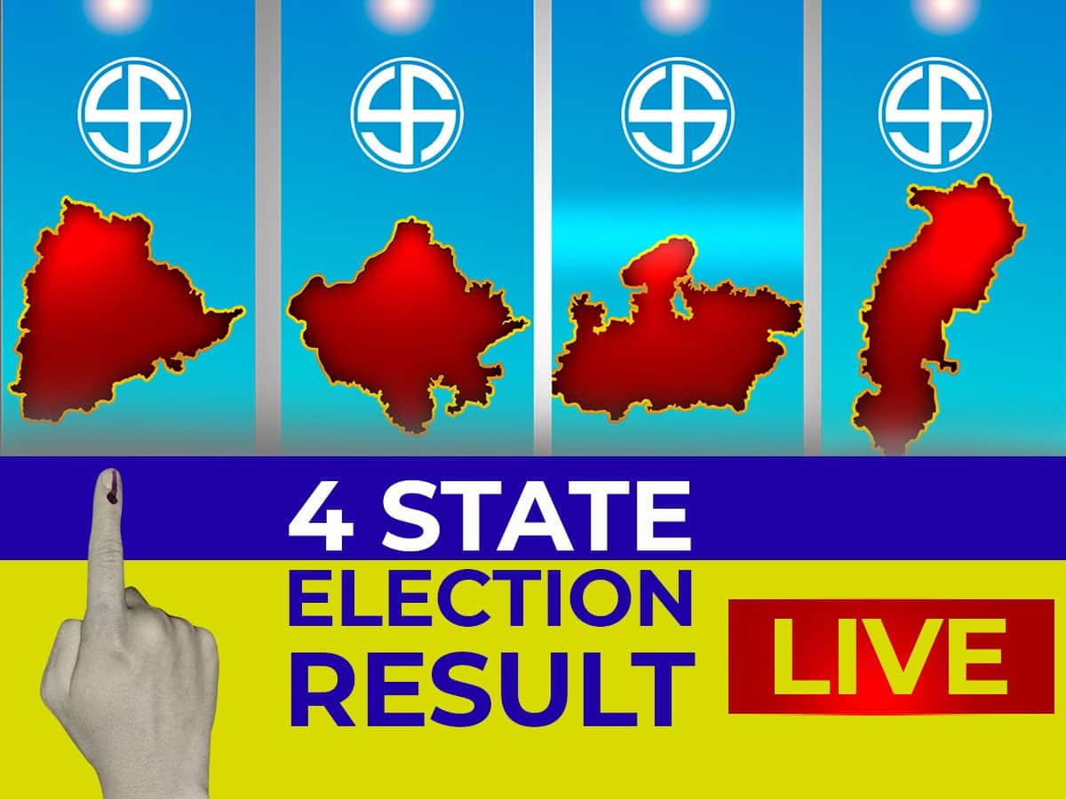 Election Result 2023 LIVE Update : 3 રાજ્યોમાં મોદી મેજીક; રાજસ્થાન-MP-છત્તીસગઢમાં BJPની આંધી, તેલંગણામાં કોંગ્રેસને બહુમત