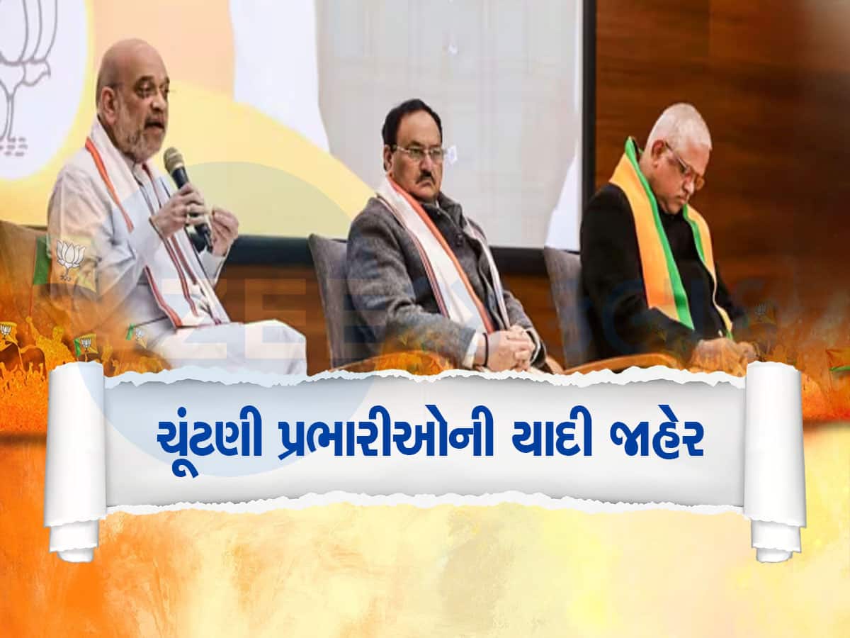 Lok Sabha Election 2024: લોકસભા ચૂંટણી માટે BJP એ પ્રભારીઓની કરી જાહેરાત, ગુજરાતના આ નેતાઓને મળી મોટી જવાબદારી