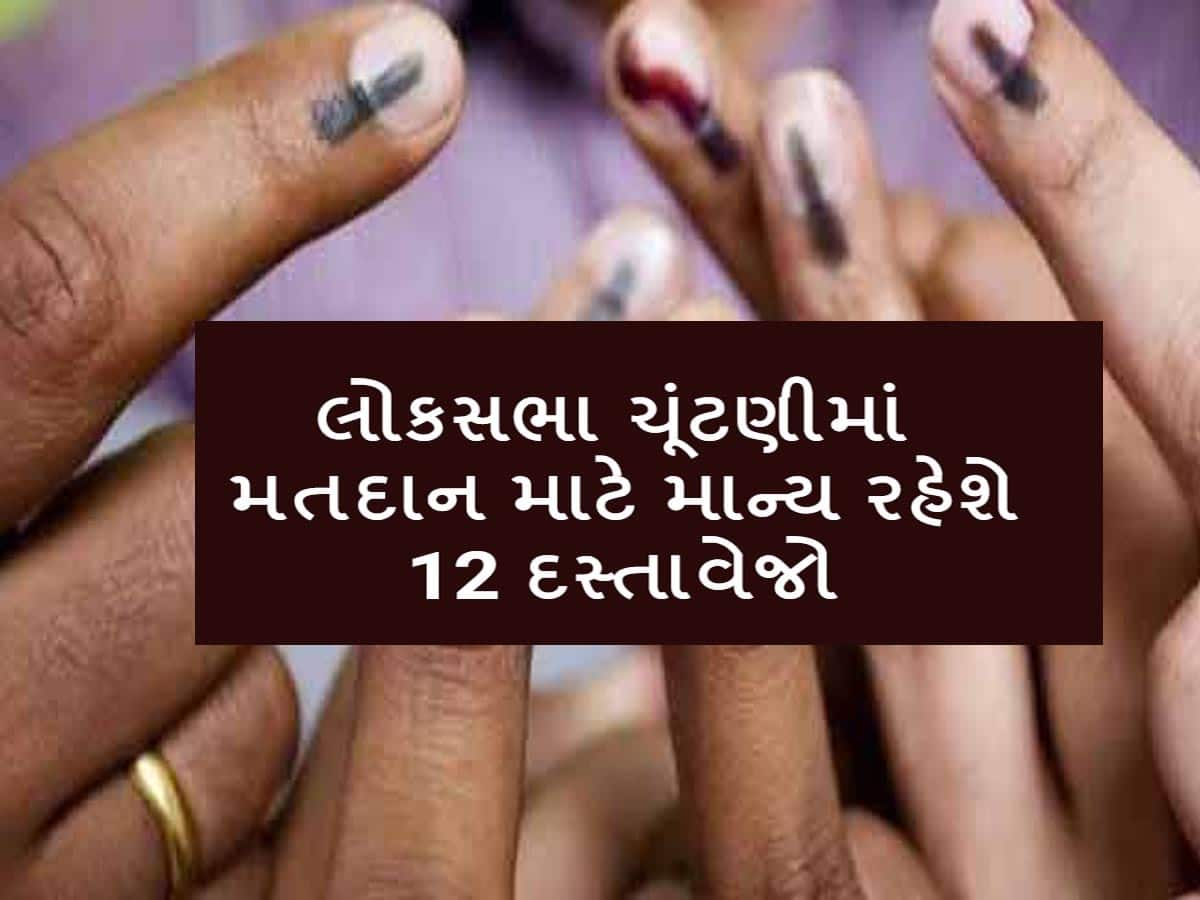 Loksabha Election 2024: મતદાન કરવા મતદાન કાર્ડ સિવાય આ 12 દસ્તાવેજ માન્ય, જાણો કયા કયા