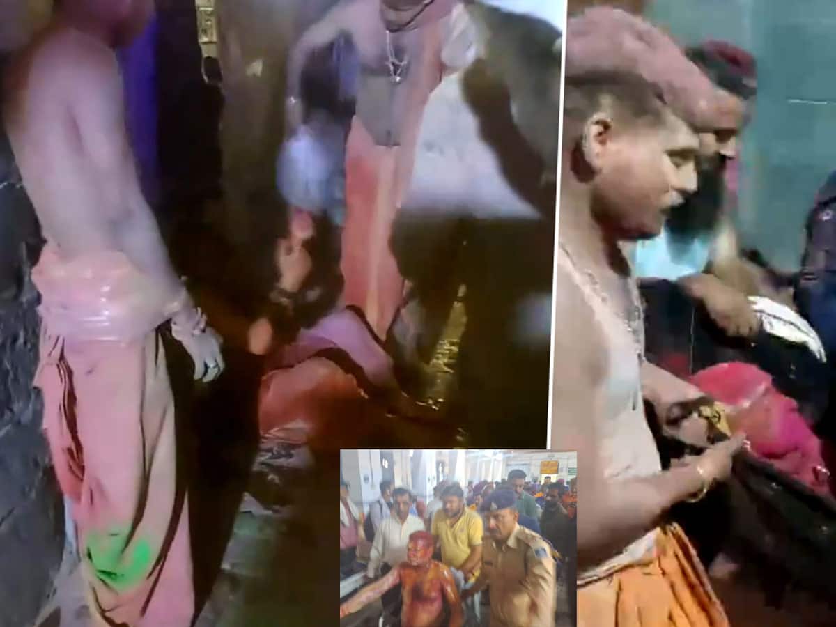 Ujjain Mahakal Mandir: મહાકાલ મંદિરમાં મોટી દુર્ઘટના, ભસ્મ આરતી દરમિયાન ગર્ભગૃહમાં લાગી આગ, 13 લોકો દાઝ્યા