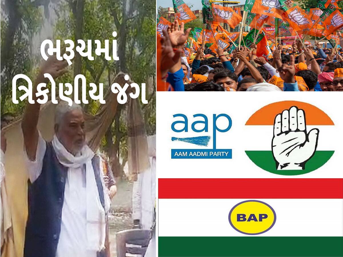 Loksabha Election 2024: ભરૂચ લોકસભામાં જામશે ત્રિકોણીય જંગ! જાણો કોણ લઈ જશે લાભ