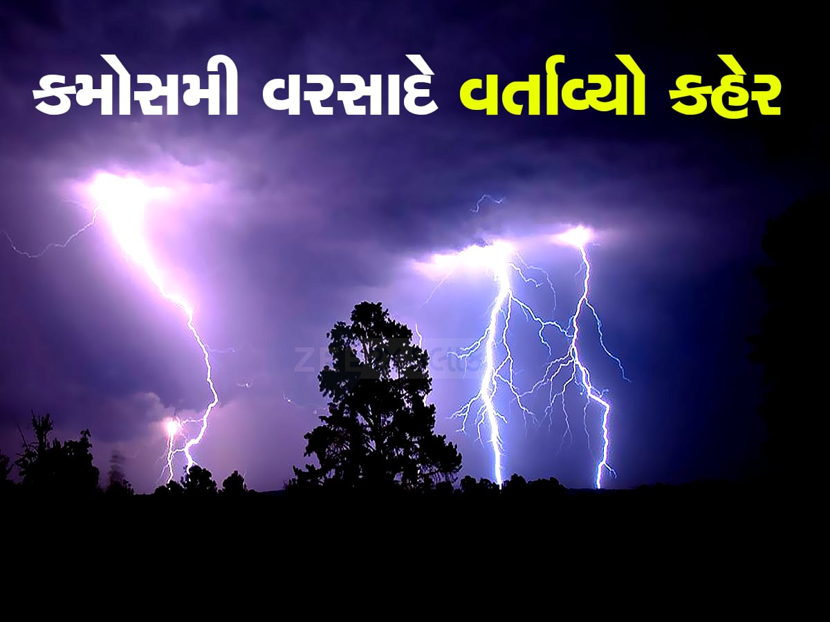 ગુજરાતમાં સાયક્લોનિક સર્ક્યુલેશનની મોટી અસર : આજે વીજળીના કડાડા ભડાકા સાથે વરસાદની આગાહી