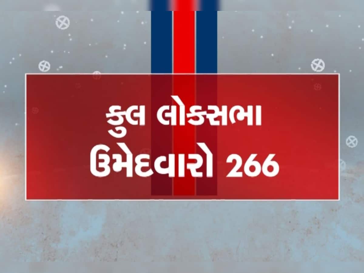 ગુજરાતનું પિક્ચર ફાયનલ : લોકસભાની 25 બેઠકો 266 ઉમેદવારો મેદાનમાં, આ સીટ પર સૌથી વધારે રસાકસી