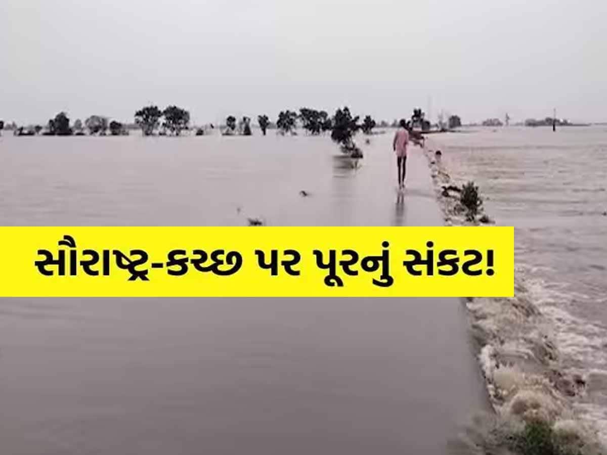 સૌરાષ્ટ્રમાં જળબંબાકાર! ગામોના ગામ બેટમાં ફેરવાયા, લોકો જીવ બચાવવા ધાબે ચડ્યા