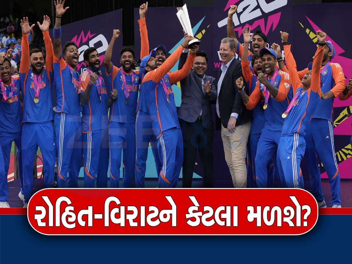 T20 World Cup 2024: BCCI એ જાહેર કર્યું છે 125 કરોડ રૂપિયાનું ઈનામ, કોને કેટલા રૂપિયા મળશે? થઈ ગયો ખુલાસો...ખાસ જાણો