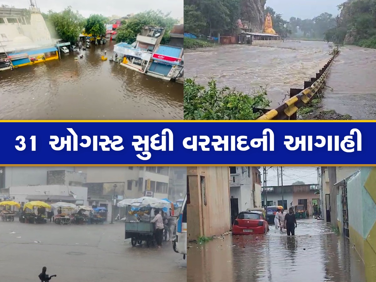 આગામી 48 કલાક સૌથી ભારે, 31 ઓગસ્ટ સુધી હવામાન વિભાગે કરી છે વરસાદની આગાહી, જાણો ક્યારે કયાં જિલ્લામાં પડશે વરસાદ આગામી 48 કલાક સૌથી ભારે, 31 ઓગસ્ટ સુધી હવામાન વિભાગે કરી છે વરસાદની આગાહી, જાણો ક્યારે કયાં જિલ્લામાં પડશે વરસાદ