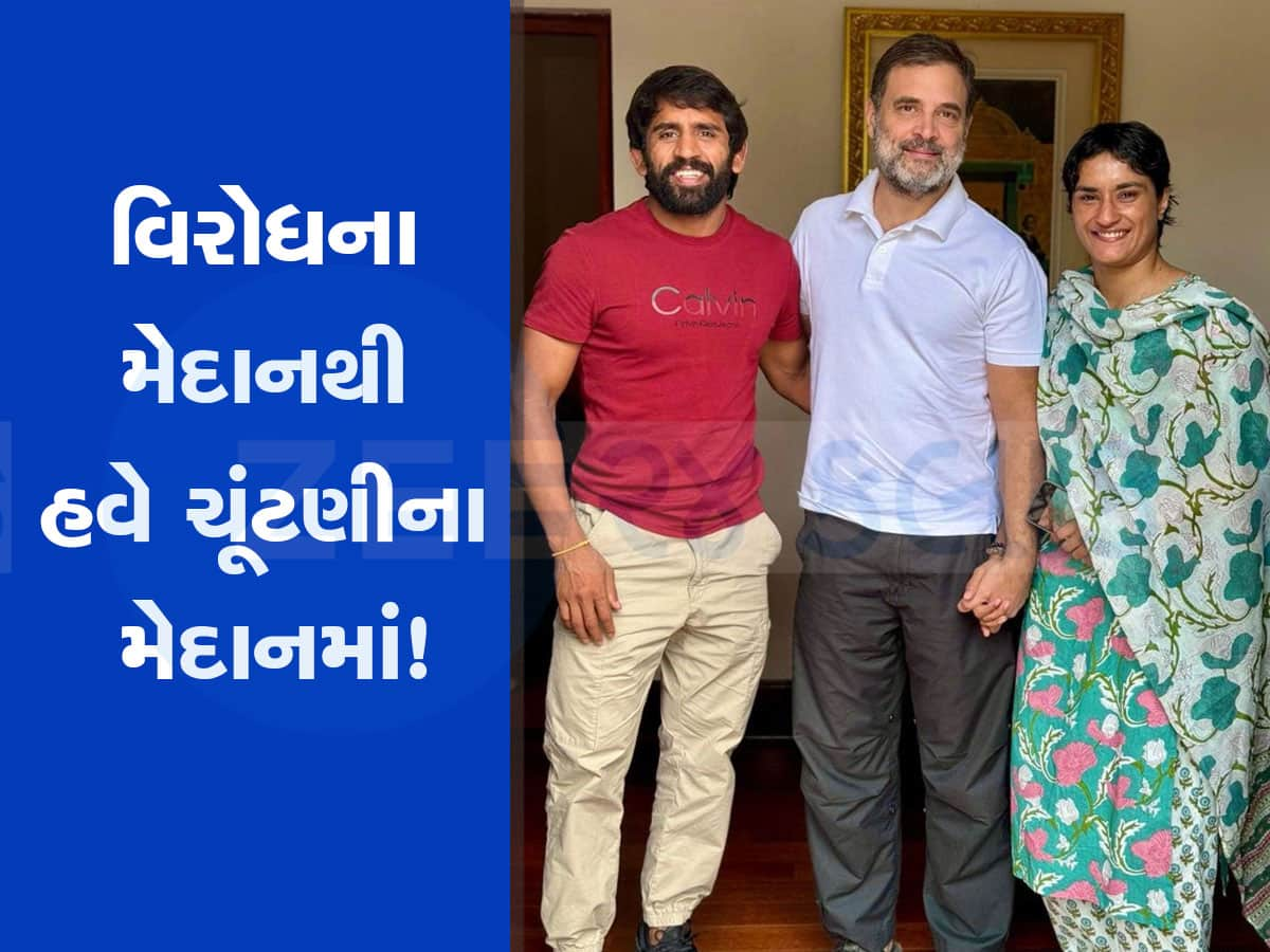 હરિયાણા ચૂંટણી: પહેલવાન વિનેશ ફોગાટ અને બજરંગ પૂનિયા રાહુલ ગાંધીને મળ્યા, ચૂંટણી લડે તેવી સંભાવના