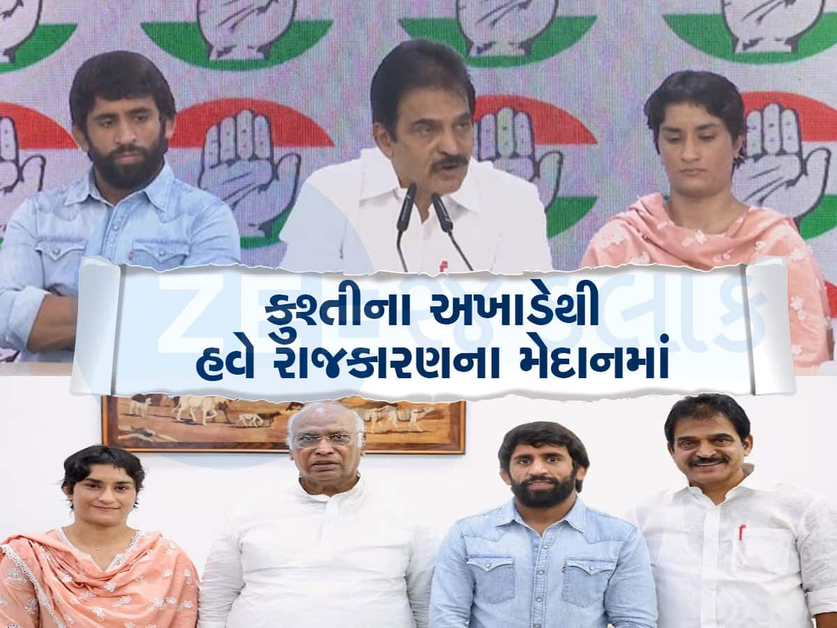 હરિયાણામાં ચૂંટણી પહેલા વિનેશ ફોગાટ-બજરંગ પુનિયા કોંગ્રેસમાં જોડાયા, કેટલો મજબૂત થશે 'હાથ'?