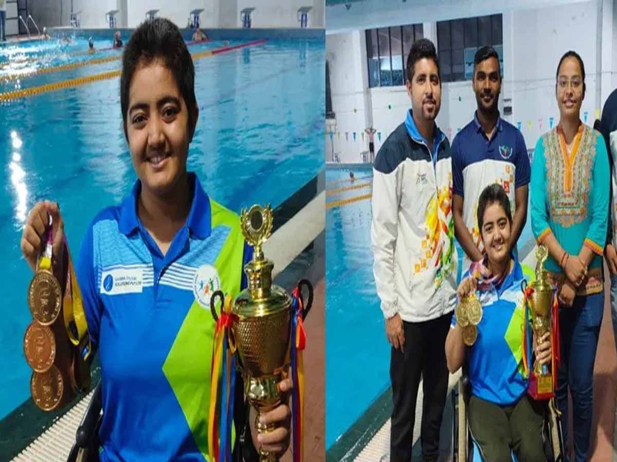 વડોદરાની પેરા સ્વિમરે ગોવામાં નેશનલ ચેમ્પિયનશીપમાં કરી મેડલની વણઝાર; આખા રાજ્યનું નામ કર્યું રોશન