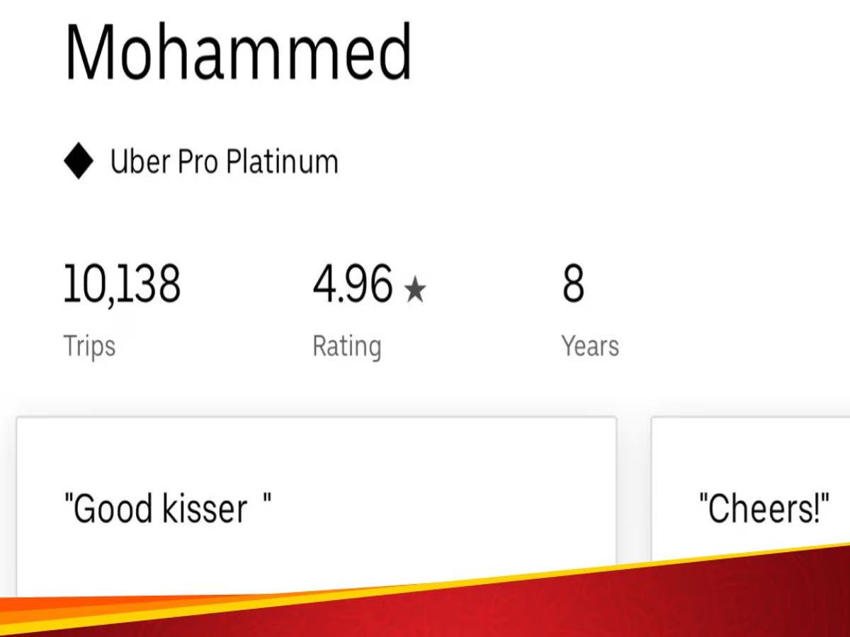 'Good kisser...' મુસાફરે રાઈડ પછી ઉબેર ડ્રાઈવર માટે આવું કેમ લખ્યું?