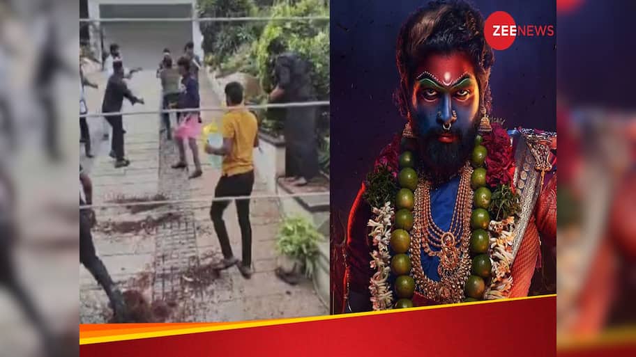 વિવાદ અટક્યો નથી, 'પુષ્પા 2' એક્ટર અલ્લુ અર્જુનના ઘર પર હુમલો; સૂત્રોચ્ચાર અને તોડફોડ કરનાર 8 લોકોની ધરપકડ