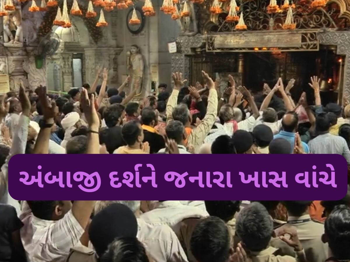 'બોલ મારી અંબે જય જય અંબે'ના નાદથી ગૂંજી ઉઠ્યું અંબાજી; નવા વર્ષના પહેલા દિવસે ભક્તોની ભારે ભીડ