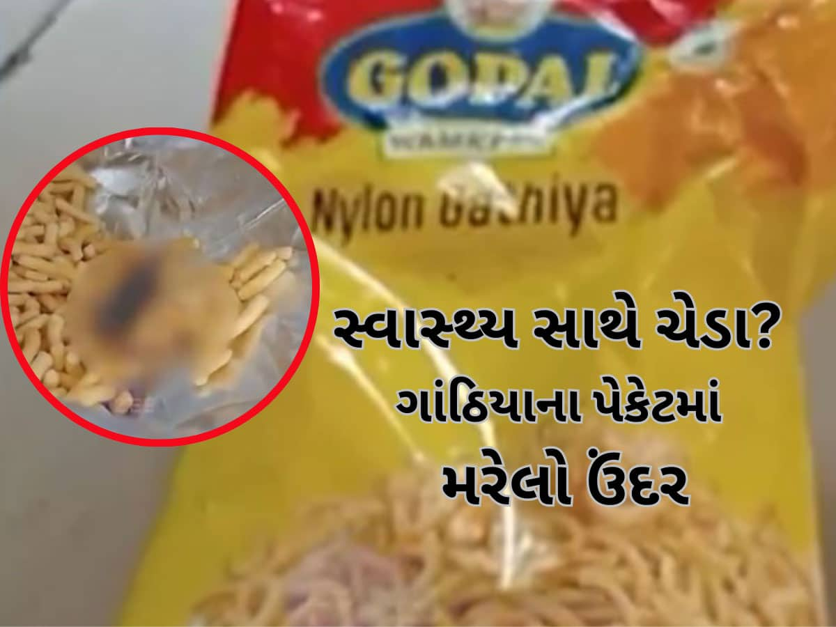  Watch Video: Shocking! ગોપાલ કંપનીના ગાંઠીયાના પેકેટમાંથી મરેલો ઉંદર નીકળ્યો, ખાધા બાદ બાળકીને થઈ ખતરનાક બીમારી