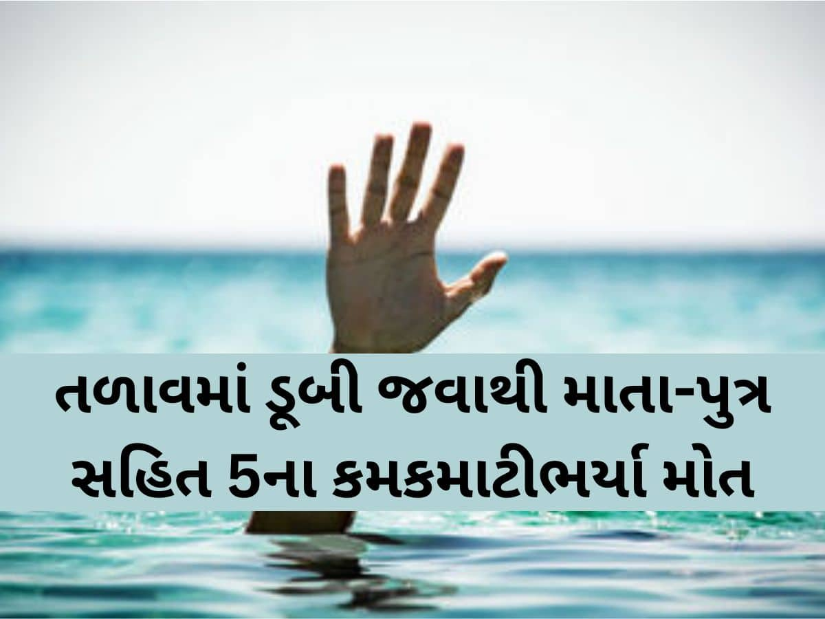 પાટણના ચાણસ્મામાં સર્જાઈ કરૂણાંતિકા; એક જ પરિવારના 5 લોકો તળાવમાં મોતને ભેટ્યાં, ગામમાં શોકનું મોજુ