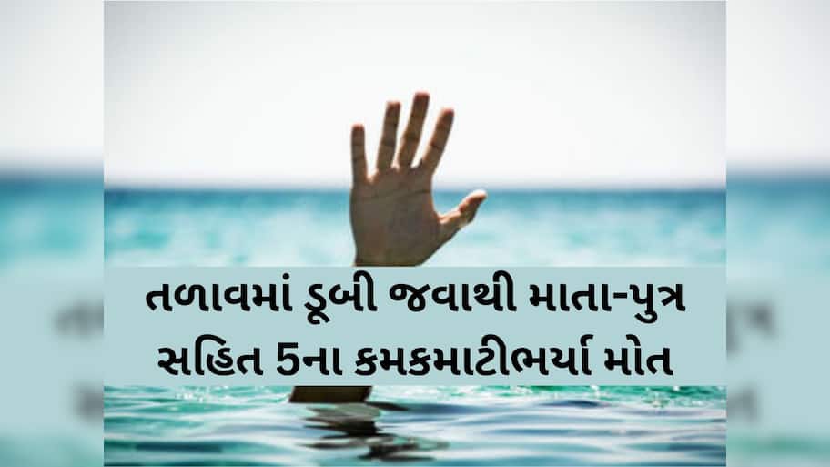પાટણના ચાણસ્મામાં સર્જાઈ કરૂણાંતિકા; એક જ પરિવારના 5 લોકો તળાવમાં મોતને ભેટ્યાં, ગામમાં શોકનું મોજુ