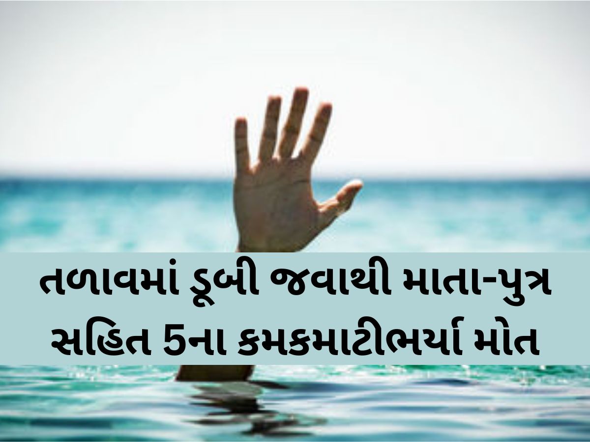 પાટણના ચાણસ્મામાં સર્જાઈ કરૂણાંતિકા; એક જ પરિવારના 5 લોકો તળાવમાં મોતને ભેટ્યાં, ગામમાં શોકનું મોજુ પાટણના ચાણસ્મામાં સર્જાઈ કરૂણાંતિકા; એક જ પરિવારના 5 લોકો તળાવમાં મોતને ભેટ્યાં, ગામમાં શોકનું મોજુ