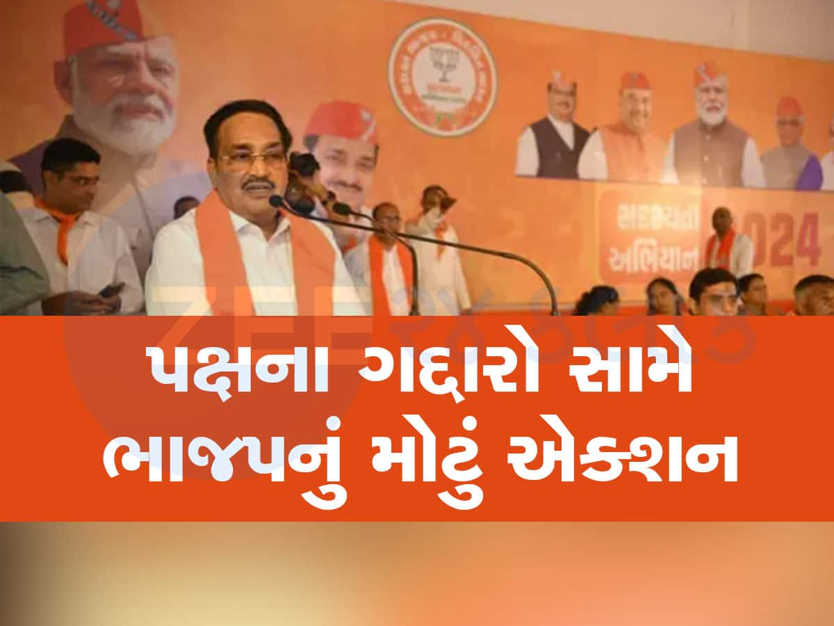 પક્ષથી વાંકા ચાલતા 26 કાર્યકર્તાઓે સામે ભાજપની મોટી કાર્યવાહી, મધ્ય ગુજરાતમાં સપાટો બોલાવ્યો