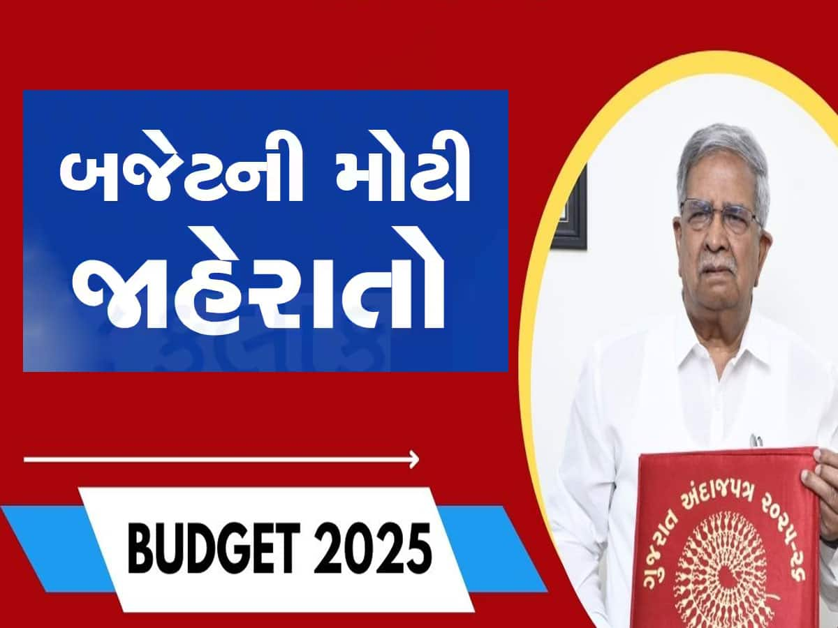 Gujarat Budget 2025 : ગુજરાતની જનતા ખુશ થઈ જાય તેવી બજેટની 10 મોટી જાહેરાત