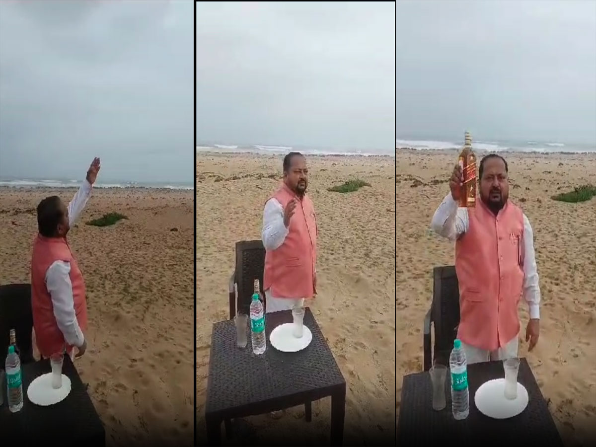 ગાંધીની ભૂમિ પર દારૂની ખાનગી પાર્ટીની જાહેરાત! પોરબંદરના બીચ પરથી વાયરલ થયો આ વીડિયો