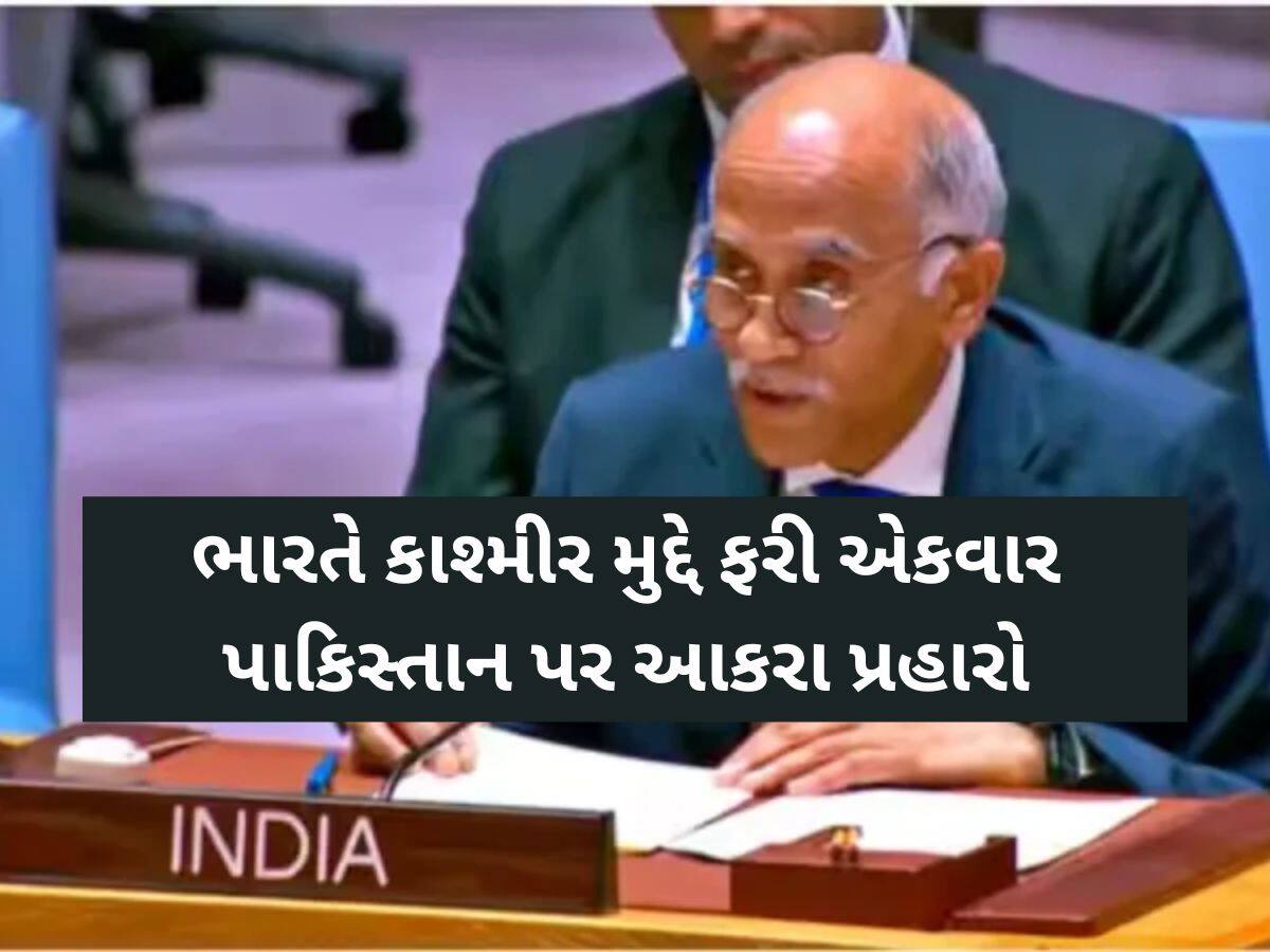 'PoK છોડવું જ પડશે...', UNમાં ભારતે પાકિસ્તાનને ફરી દેખાડ્યો અરીસો, ખરાબ રીતે ઠપકો આપ્યો!