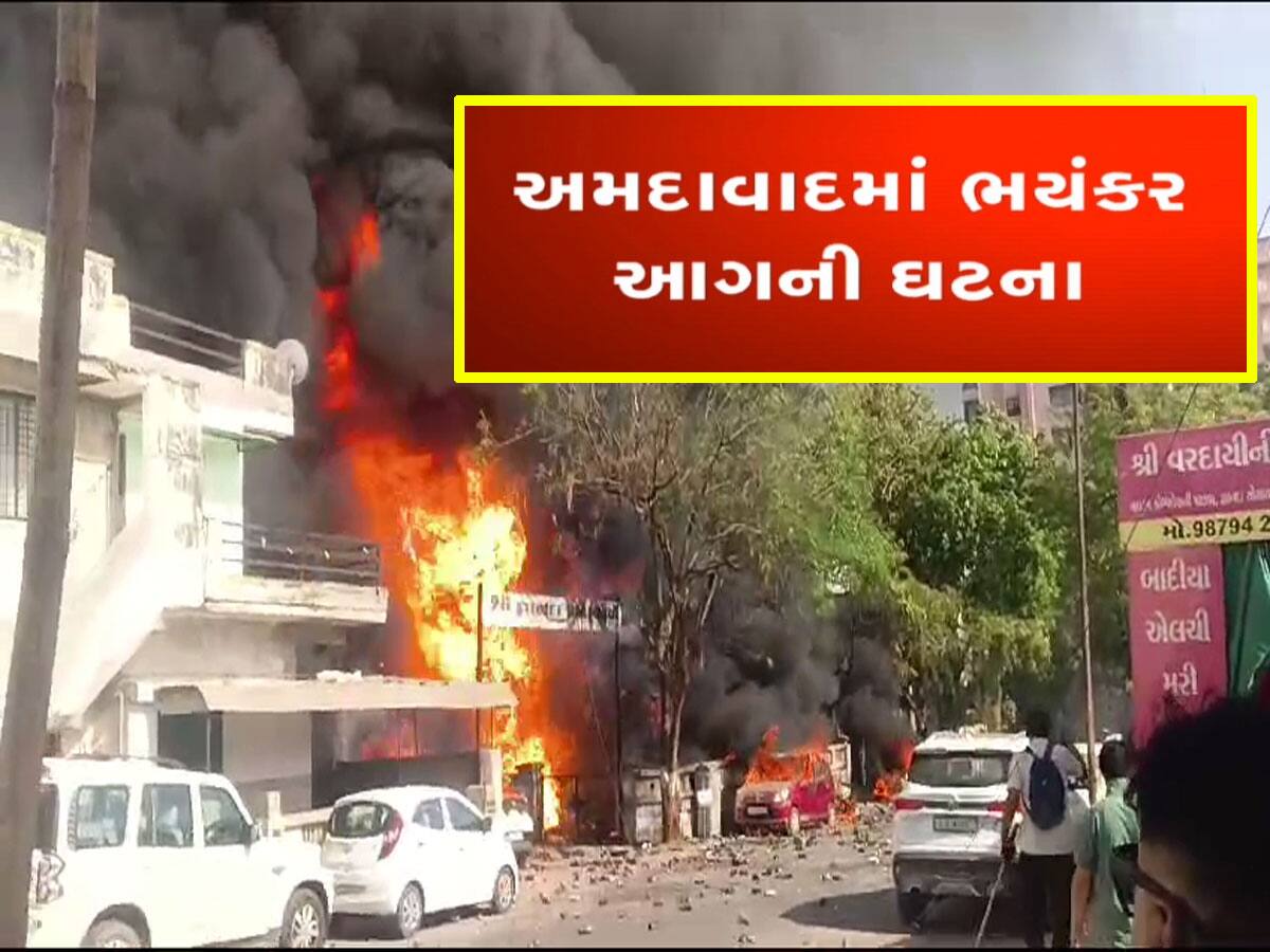 અમદાવાદમાં આગની ભયંકર ઘટના : જીવરાજ પાર્કમાં AC ના ગોડાઉનમાં આગ, માતા-પુત્રનું મોત
